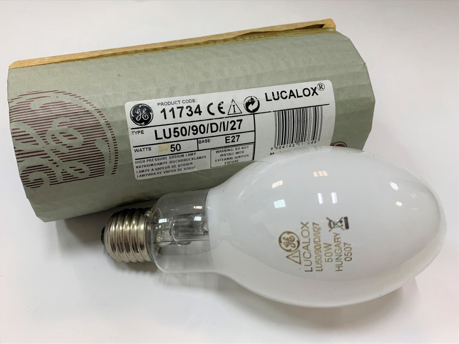 奇異GE 11734 LU50/90/D/I/27 50W E27 免啟動器 鈉氣燈泡_GE090013