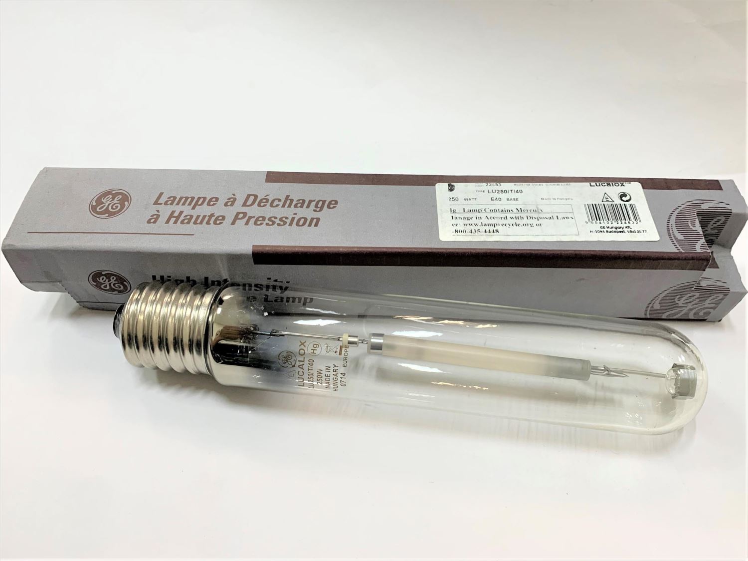 奇異GE 22453 LU250/T/40 E40 鈉氣燈管 匈牙利製 歐洲製_GE090002