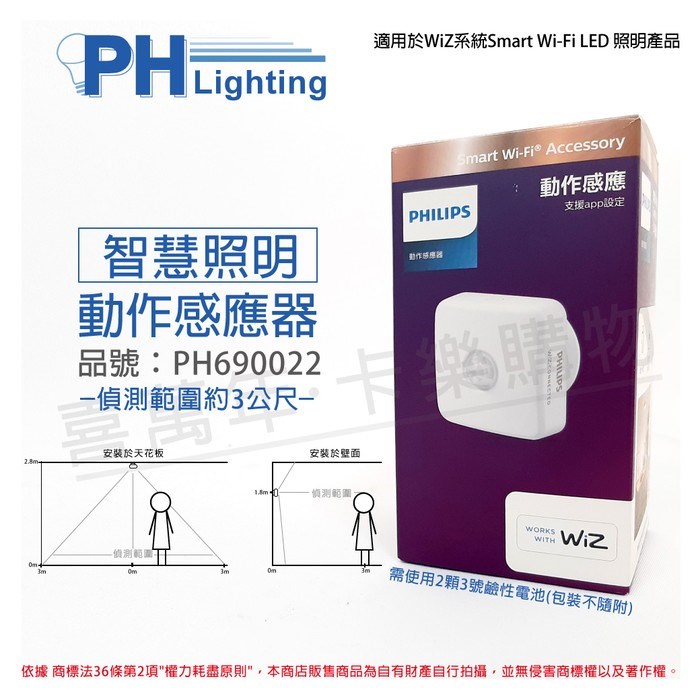 飛利浦 Smart Wi-Fi Accessory LED WiZ 紅外線感應器_PH690022