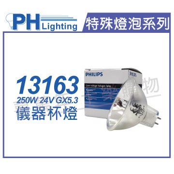 PHILIPS飛利浦 13163 24V 250W GX5.3 ELC 特殊儀器杯燈_PH020019