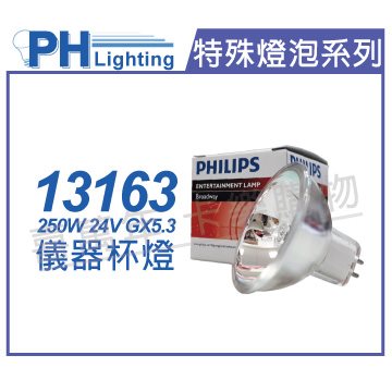 PHILIPS飛利浦 13163 24V 250W 5H  GX5.3 ELC 特殊儀器杯燈_PH020040