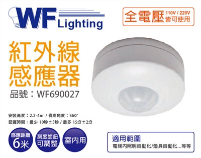 舞光 RP-IS1024 全電壓 最遠距離16米 紅外線人體感測控制器 感應器_WF690027